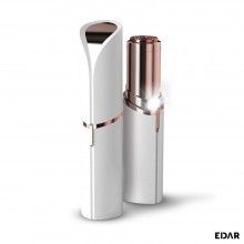 Epilator Facial Hipoalergenic Portabil EDAR cu Functionare cu Baterii, Indicator LED, Nu Irita Pielea, Alb