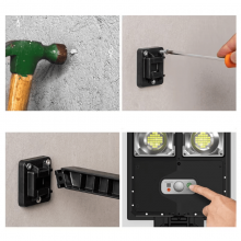 Lampa Solara Perete EDAR, Stradala, 90W, 180 LED SMD, Senzor De Miscare