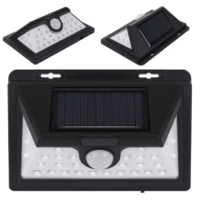 Lampa Solara EDAR, Pentru Perete, 20 W, 32 Led, Negru