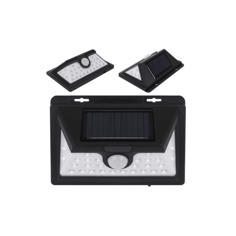 Lampa Solara EDAR, Pentru Perete, 20 W, 32 Led, Negru Lampa Solara EDAR, Pentru Perete, 20 W, 32 Led, Negru