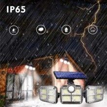 Lampa Solara EDAR, 122 LEDURI, Rezistenta La Apa, Casa, 15 W, Negru Lampa Solara EDAR, 122 LEDURI, Rezistenta La Apa, Casa, 15 W, Negru