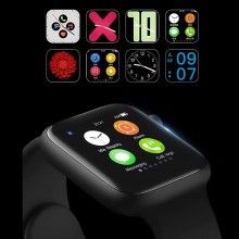 Ceas Smartwatch SIKS Seria 7 Compatibil Android Si IOS, Notificari Apeluri, Mesaje, Baterie 280 mAh, Curea Silicon, Bluetooth...
