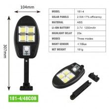 Lampa Solara EDAR, Pentru Iluminat, 2.5 W, IP65, LED Lampa Solara EDAR, Pentru Iluminat, 2.5 W, IP65, LED