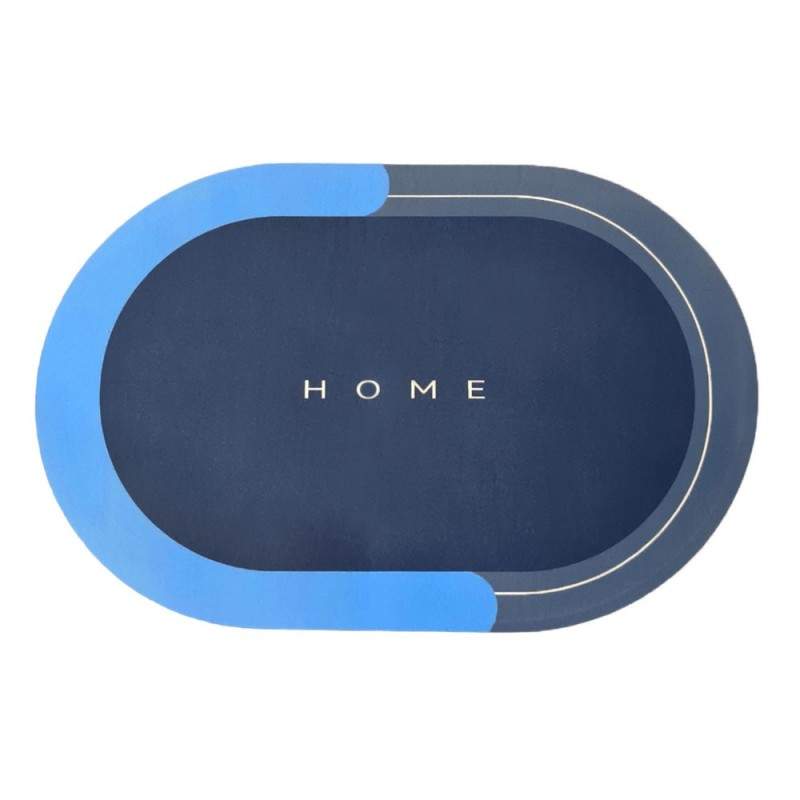 Covor de Baie Antiderapant SIKS, Model „Home”,Oval, 57 x 38 cm, Bleumarine / Albastru Covor de Baie Antiderapant SIKS, Model „Home”,Oval, 57 x 38 cm, Bleumarine / Albastru