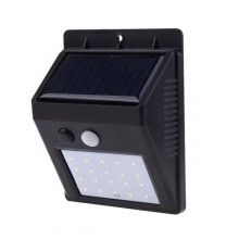 Lampa Solara EDAR, Exterior, 30 LED-uri, Rezistenta La Apa, Senzor De Miscare