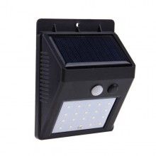 Lampa Solara EDAR, Exterior, 30 LED-uri, Rezistenta La Apa, Senzor De Miscare