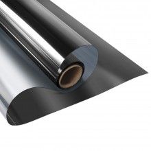 Folie Reflexiva SIKS Pentru Geamuri Interioare, Cu Efect De Oglinda, Protectie Solara UV, 45x300cm, Gri / Negru