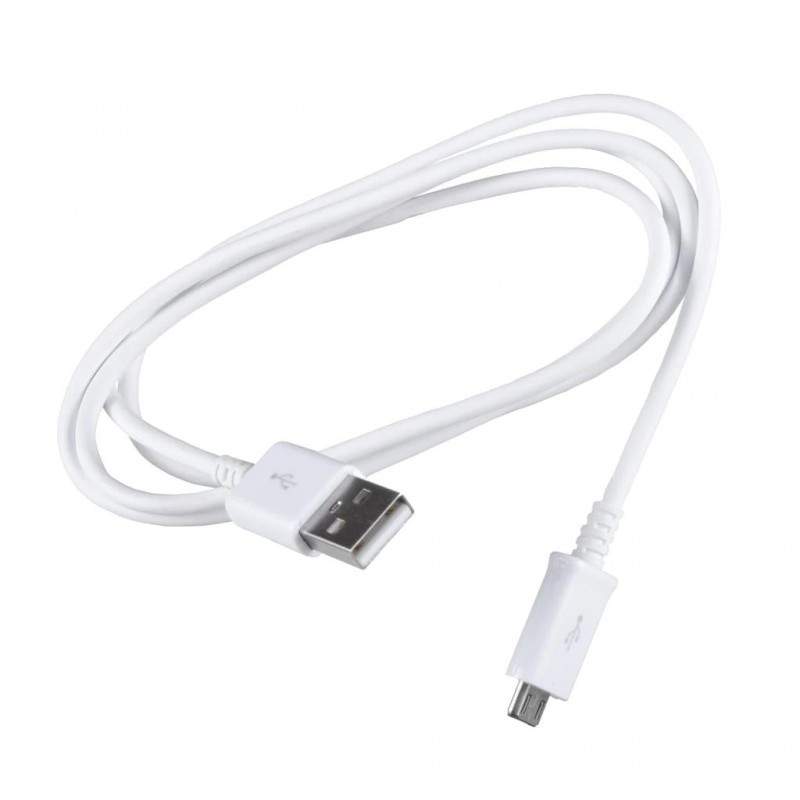Cablu de date SIKS incarcare microUSB, lungime de 1m, Alb