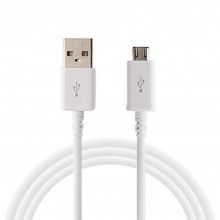 Cablu de date SIKS incarcare microUSB, lungime de 1m, Alb