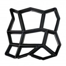 Sablon SIKS Pentru Placi Pavaj, Matrita Pentru Turnat Pavele Din Beton, Plastic, Negru