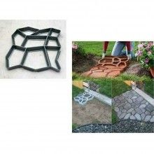 Sablon SIKS Pentru Placi Pavaj, Matrita Pentru Turnat Pavele Din Beton, Plastic, Negru Sablon SIKS Pentru Placi Pavaj, Matrita Pentru Turnat Pavele Din Beton, Plastic, Negru