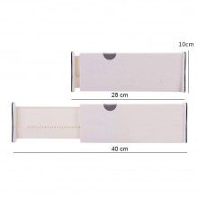 Organizator Reglabil SIKS Pentru Sertar, Pentru Baie/Bucatarie/Dormitor, Sistem Antialunecare, Sistem Blocare, Extensibil, H ...