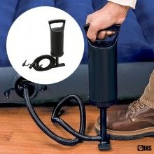 Pompa Aer SIKS Pentru Produse Gonflabile, Manuala, Cu Furtun Si 3 Adaptoare, 30 cm Pompa Aer SIKS Pentru Produse Gonflabile, Manuala, Cu Furtun Si 3 Adaptoare, 30 cm