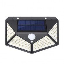 Lampa Solara EDAR, Cu 100 De Leduri, Exterior, IPX6, Senzor De Miscare