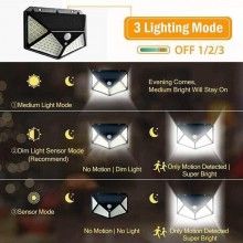 Lampa Solara EDAR, Cu 100 De Leduri, Exterior, IPX6, Senzor De Miscare Lampa Solara EDAR, Cu 100 De Leduri, Exterior, IPX6, Senzor De Miscare