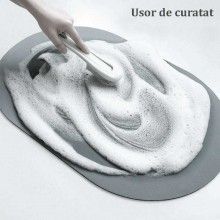 Covor de Baie Antiderapant EDAR, Forma Ovala, 80 x 47.5 cm, Model „Bathroom”
