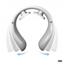 Aparat Inteligent de Masaj Cervical SIKS, 15 Niveluri, Cu Baterii, Alb/Gri