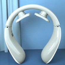 Aparat Inteligent de Masaj Cervical SIKS, 15 Niveluri, Cu Baterii, Alb/Gri