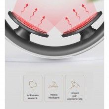 Aparat Inteligent de Masaj Cervical SIKS, 15 Niveluri, Cu Baterii, Alb/Gri