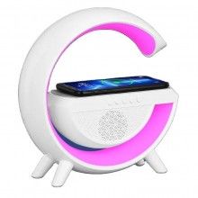 Boxa 3 in 1 EDAR, Boxa Bluetooth, Multifunctionala, Lampa De Veghe, Incarcare Fast Charging Wireless, Lumina Reglabila, Lumin...