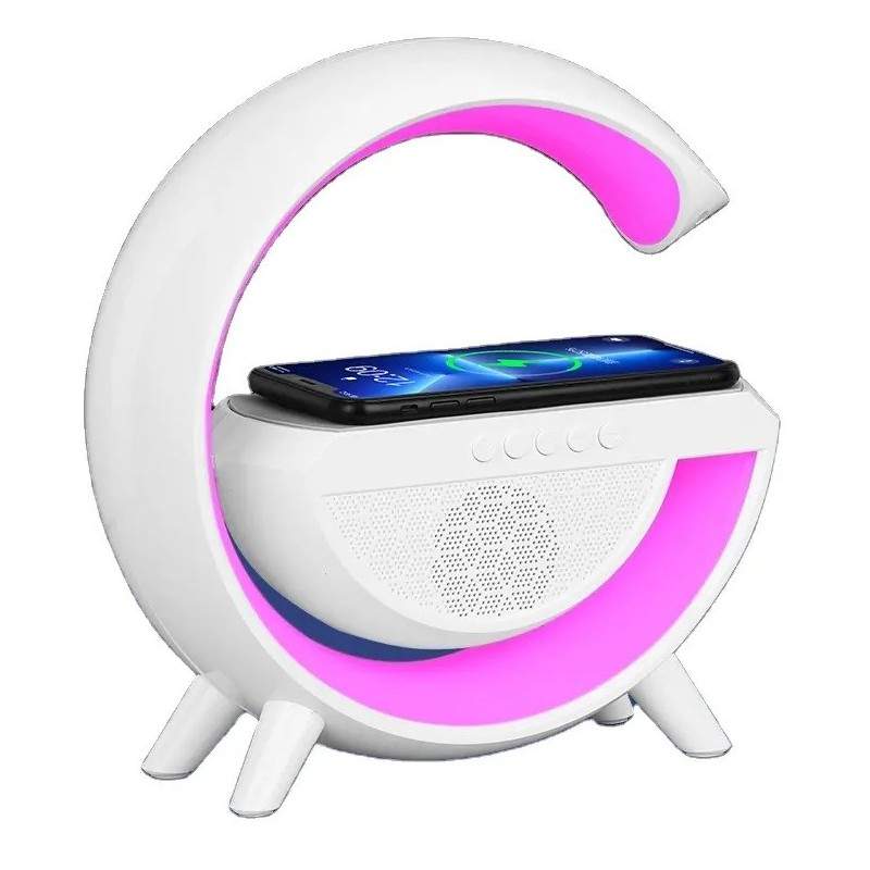 Boxa 3 in 1 EDAR, Boxa Bluetooth, Multifunctionala, Lampa De Veghe, Incarcare Fast Charging Wireless, Lumina Reglabila, Lumin...