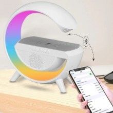 Boxa 3 in 1 EDAR, Boxa Bluetooth, Multifunctionala, Lampa De Veghe, Incarcare Fast Charging Wireless, Lumina Reglabila, Lumin...
