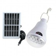 Bec Cu Mini Panou Solar EDAR, Portabil, LED, Cu Incarcare Solara, Reincarbail