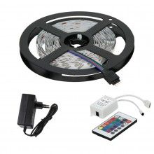 Kit Band Led EDAR, Lumina Ambientala, Cu Telcomanda Si Adaptor, Impermeabila La Apa