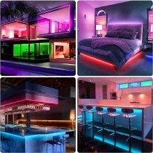 Kit Band Led EDAR, Lumina Ambientala, Cu Telcomanda Si Adaptor, Impermeabila La Apa Kit Band Led EDAR, Lumina Ambientala, Cu Telcomanda Si Adaptor, Impermeabila La Apa