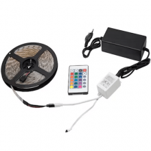 Kit Banda Led RGB EDAR, Joc De Lumini, Multicolora, SMD 5050, Intensitate Reglabila, Telecomanda Cu Functii Complete, Ilumina...