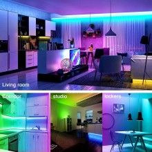 Kit Banda Led RGB EDAR, Joc De Lumini, Multicolora, SMD 5050, Intensitate Reglabila, Telecomanda Cu Functii Complete, Ilumina... Kit Banda Led RGB EDAR, Joc De Lumini, Multicolora, SMD 5050, Intensitate Reglabila, Telecomanda Cu Functii Complete, Ilumina...