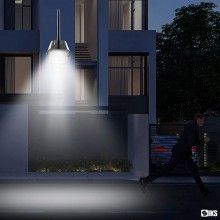 Camera Falsa SIKS Cu Panou Solar, Telecomanda Si Senzor De Miscare, 3 Moduri De Iluminare, Negru