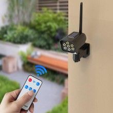 Camera Falsa SIKS Cu Panou Solar, Telecomanda Si Senzor De Miscare, 3 Moduri De Iluminare, Negru
