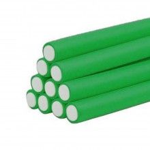 Set 10 Bigudiuri SIKS, Aplicare Pe Parul Umed/Uscat, Flexibile, Numarul 2 , Culoarea Verde Set 10 Bigudiuri SIKS, Aplicare Pe Parul Umed/Uscat, Flexibile, Numarul 2 , Culoarea Verde