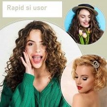 Set 10 Bigudiuri SIKS, Aplicare Pe Parul Umed/Uscat, Flexibile, Numarul 1, Culoarea Bej Set 10 Bigudiuri SIKS, Aplicare Pe Parul Umed/Uscat, Flexibile, Numarul 1, Culoarea Bej