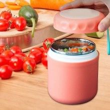 Caselora EDAR, Termoizolanta, Otel Inoxidabil, Pastreaza Mancarea Calda, Functie De Mini Termos, 430 Ml, Portocaliu Caselora EDAR, Termoizolanta, Otel Inoxidabil, Pastreaza Mancarea Calda, Functie De Mini Termos, 430 Ml, Portocaliu