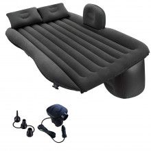 Saltea Auto Gonflabila SIKS Pentru Bancheta, 2 Perne Incluse Si Pompa, Negru