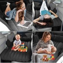 Saltea Auto Gonflabila SIKS Pentru Bancheta, 2 Perne Incluse Si Pompa, Negru Saltea Auto Gonflabila SIKS Pentru Bancheta, 2 Perne Incluse Si Pompa, Negru