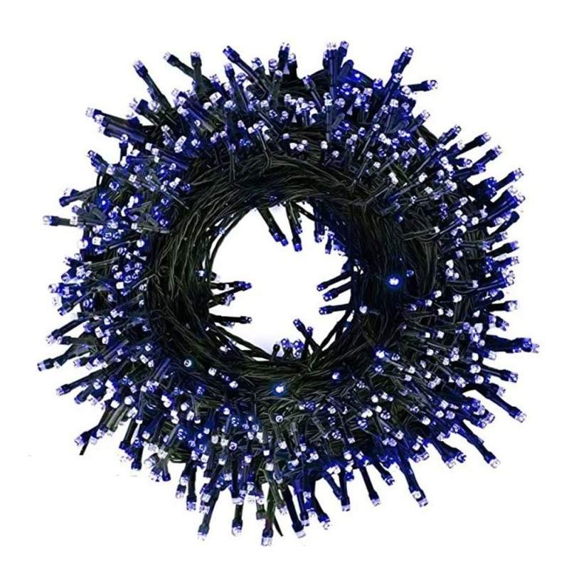 Instalatie De Craciun Liniara SIKS, 22 M, 320 LED -uri, Cu 8 jocuri de lumini, Pentru Exterior/Interior, Fir Negru, Albastru Instalatie De Craciun Liniara SIKS, 22 M, 320 LED -uri, Cu 8 jocuri de lumini, Pentru Exterior/Interior, Fir Negru, Albastru
