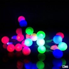 Sir Lumini Colorate SIKS, 11 M, Fir Negru LED Tip Globulete, 90 LED, Multicolor