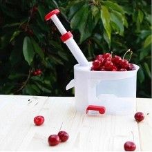 Dispozitiv De Scos Samburi EDAR, Potrivit Cirese/Visine/Masline, Mecanism Prindere De Masa, Alb/Rosu