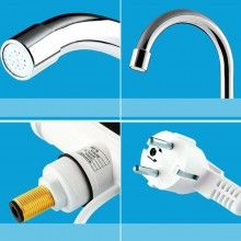 Robinet Electric SIKS cu Para Dus Pentru Apa Calda Instant, Montare pe Chiuveta, Incalzire Rapida, pentru Baie, Bucatarie, Te...
