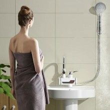 Robinet electric EDAR cu para dus montare pe chiuveta, incalzire rapida