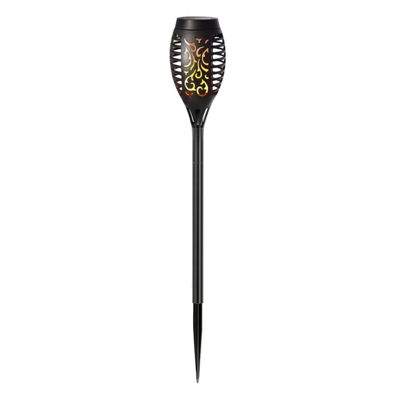 Lampa Solara SIKS Pentru Gradina, Torta Cu Efect De Flacara, 41 cm, Negru