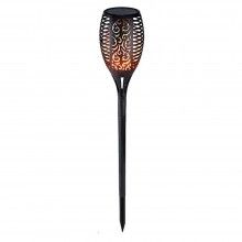 Lampa Solara Pentru Gradina SIKS, Torta Cu Efect De Flacara, 47 cm, Negru
