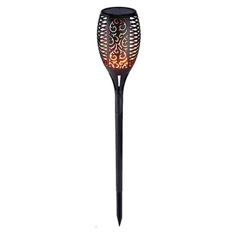 Lampa Solara Pentru Gradina SIKS, Torta Cu Efect De Flacara, 47 cm, Negru