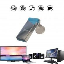 Stick Memorie SIKS, 2 GB, USB 3.0, Gri Metalic / Albastru