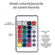 Kit Banda LED Smart EDAR RGB cu Control Din Aplicatie sau Telecomanda, LED SMD 2835, IP65, Conexiune Bluetooth, Lungime 10 me... Kit Banda LED Smart EDAR RGB cu Control Din Aplicatie sau Telecomanda, LED SMD 2835, IP65, Conexiune Bluetooth, Lungime 10 me...