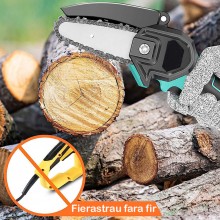 Mini Fierastrau Portabil EDAR Tip Drujba, Electric, cu Lant, Sina Ghidaj 4-6 Inch, 24V, 1 Baterie, 2 Lanturi, 2000mAh, Verde Mini Fierastrau Portabil EDAR Tip Drujba, Electric, cu Lant, Sina Ghidaj 4-6 Inch, 24V, 1 Baterie, 2 Lanturi, 2000mAh, Verde