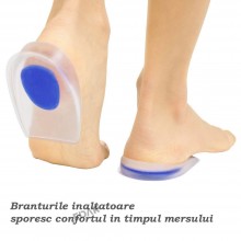 Set 2 x Branturi EDAR din Silicon Pentru Incaltaminte, Inaltatoare, Transparente